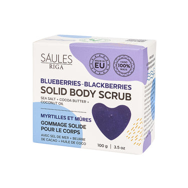 Solid Body Scrub 100g - Blueberries - Blackberries